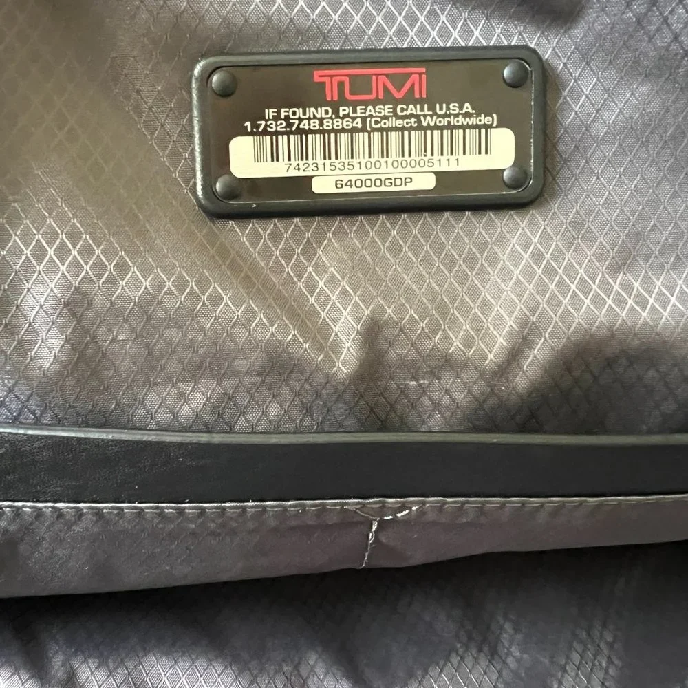 TUMI Dalston Massie Black Camo Nylon and Leather Laptop Backpack